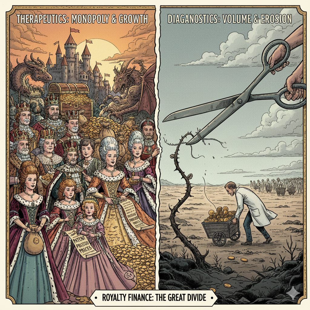 The Volume Trap: Why Diagnostic Royalties Don't Compound